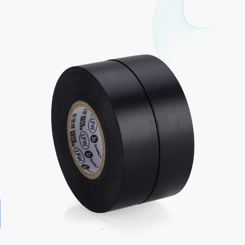 电工胶布超薄超粘汽车线束绝缘黑色胶带耐高温阻燃PVC防水电胶布