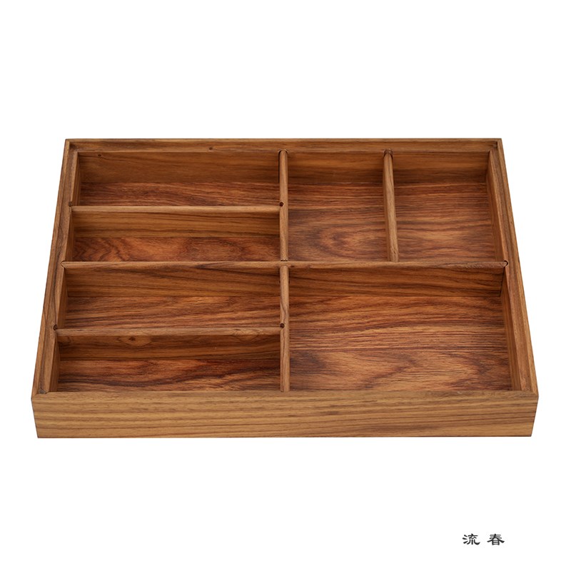 荣麟流春果盘中式木质托盘CY1110-2