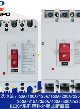 人民电气塑壳断路器DZ20Y-100230三相空气开关3V过载