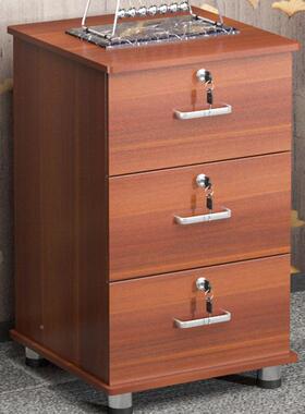 木物质矮柜工具VAI柜带锁抽多层屉储柜加高办公室移柜动柜文件资