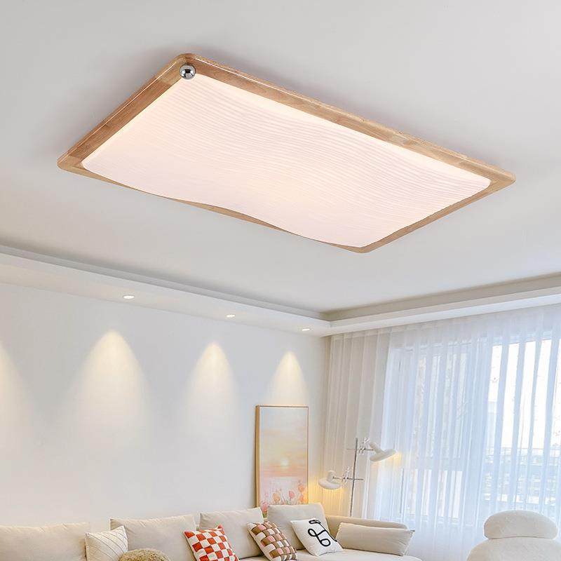原木组合客厅吸顶馨灯温主卧间室灯简约奶油FQE风个性创灯意房书
