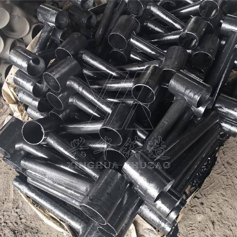 W型铁铸检件厂家铸GLM铁90度加长弯头DN100查口弯头排管水管件