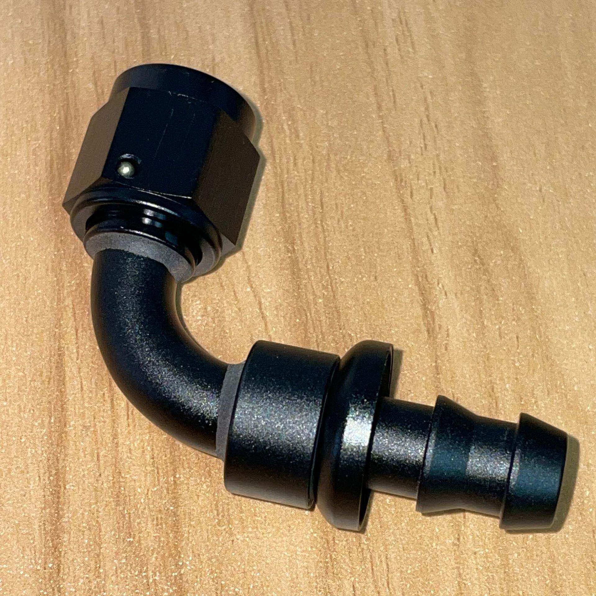 90度AN6A接12推进式PNUSPUZH-ON改装器油冷油管快速头插入式插管