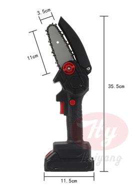 4升寸新款迷你电锯锂电锯家用手锯级户外TWK伐木电动单锯无线手电