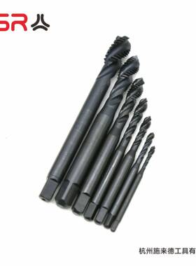 7支QOQ机用锥组套螺旋DIN丝371/D6IN37全磨氮化HSS槽EM35