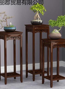 中式花台绿萝架厅实木花盆架阳台多花层架置物架花82579子室内鱼