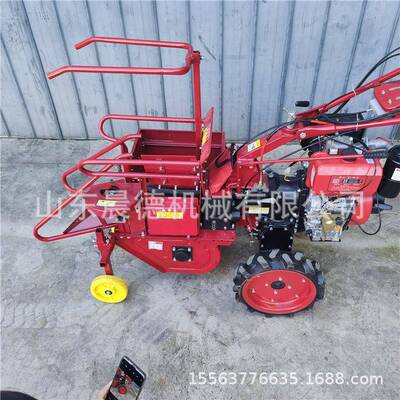 自豆动手扶稻谷装机BGJ黄颗粒谷收手推自走式鸡粪灌袋袋机