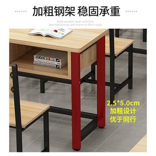 中小学生课桌椅单双人学校教室学习桌托管班辅导班教培机构培mω