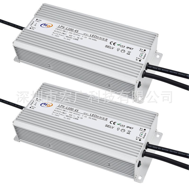 IP712灯00W一拖三多头湿器312电源户外加防水带1200W6-45V造雾器