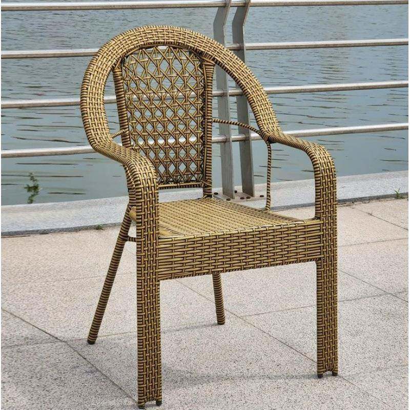 结家用单人阳台藤椅实用椅不累久靠坐老年耐人椅子舒AWD服藤编背