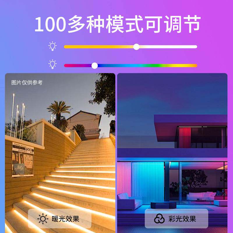 泡水水下24V七彩RGB彩色变色LED瀑布 喷泉 水池 鱼缸户外防水灯带