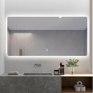 智能浴室镜触防屏雾led镜摸家用挂墙式 生间镜子卫壁挂M75Q4R79洗