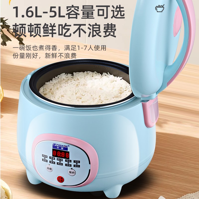 半球电饭锅家用3升1-3迷你学生宿舍智能定时小型一人食煮粥电饭煲