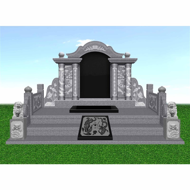 墓碑定制农村土葬大理石人刻字花岗岩豪华型高档石碑公墓碑