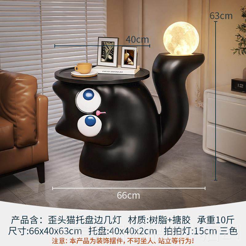 高档地可爱小猫猫落摆件柜客厅大型电视沙通发旁边家居装饰创意卡,家居饰品,落地摆件,淘宝优惠券,粉丝福利购,淘宝优惠卷