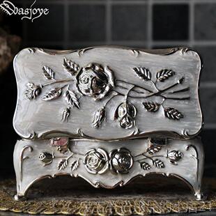 高档Wasjoy若伊覆古欧式韩主国公首饰盒饰品收纳e珠宝盒戒指盒盒