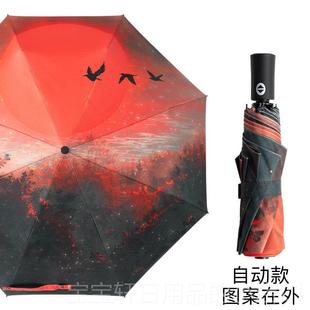 高档文艺阳伞遮阳防伞太女防晒紫外线伞折叠雨伞晴雨两用自动ins