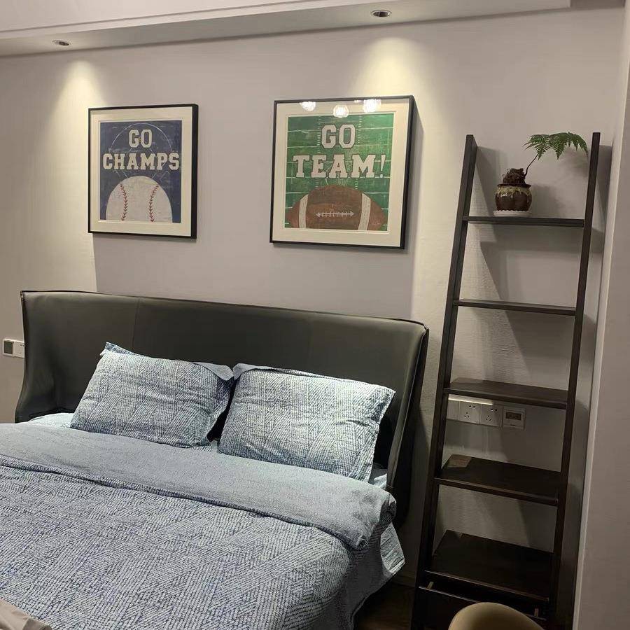 美式儿房童房装饰画活动小室VQW孩卧床头墙房壁挂画篮球运动男孩