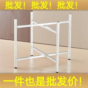 简易大圆桌架可折叠铁桌艺桌腿支桌架脚不锈钢脚架桌餐折叠HHR桌