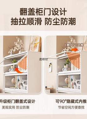 制书柜多层儿童书架家用客钢厅48835璃落地储物防尘玻门展示柜铁