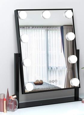 ld化妆镜带灯台智能式方形美颜补SM09-25-光三色e梳台妆好莱坞化