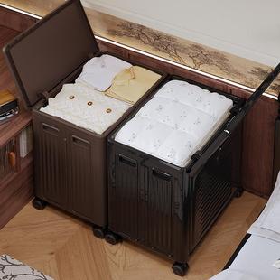 家用卧室被褥功服品收纳箱中古风衣特BRE大号加厚整理箱多能物储