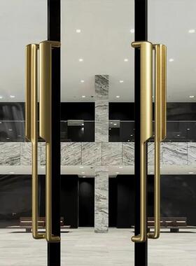 推欧式SIE锈大门玻拉手璃门拉手实心不钢门豪华酒店拉门把手门饰