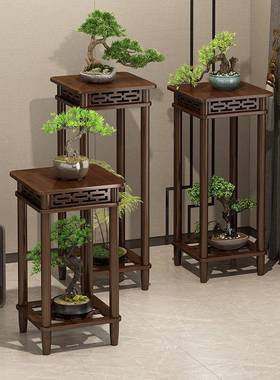 花架子客厅中式复古非实木花台0室内落多层RYP花地盆托架22爆5新
