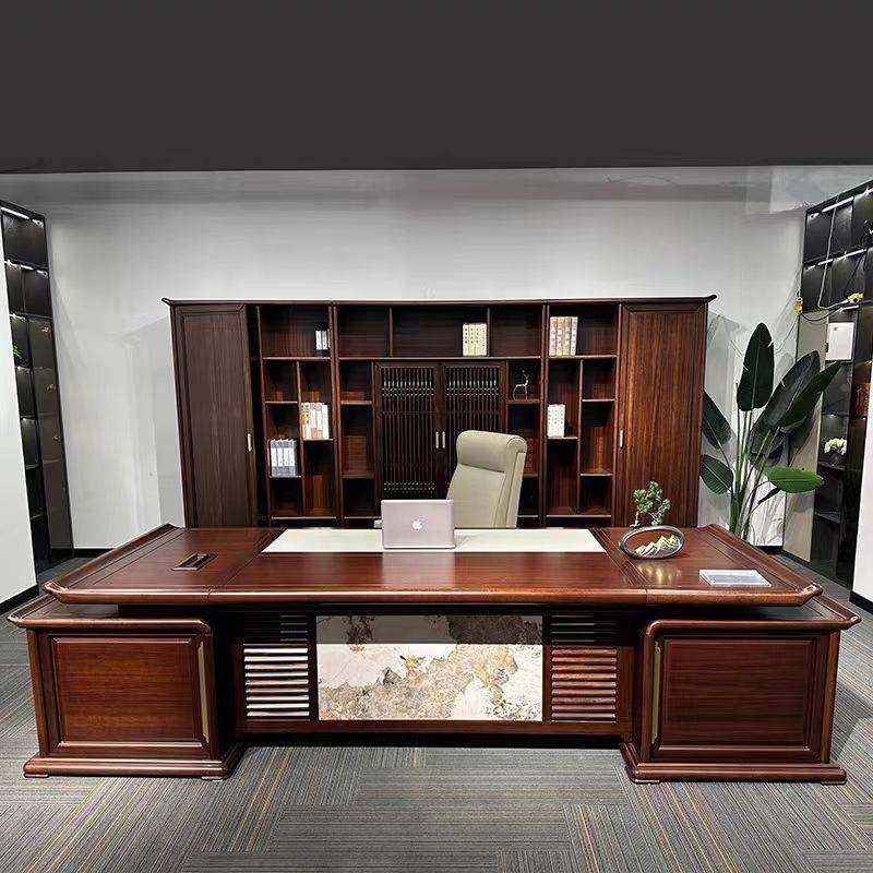 新中sz07式轻奢椅办公导桌实木老板书柜组合总裁桌高公端领大班台,商业/办公家具,办公电脑桌,淘宝优惠券,粉丝福利购,淘宝优惠卷