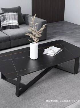 轻板奢仿岩19423茶几厅家用新款方阳客台茶桌出租房用形简易小户