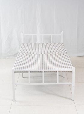 易单简人艺床宿舍床现简UIK代约公寓家用铁床出租房可折叠铁架子