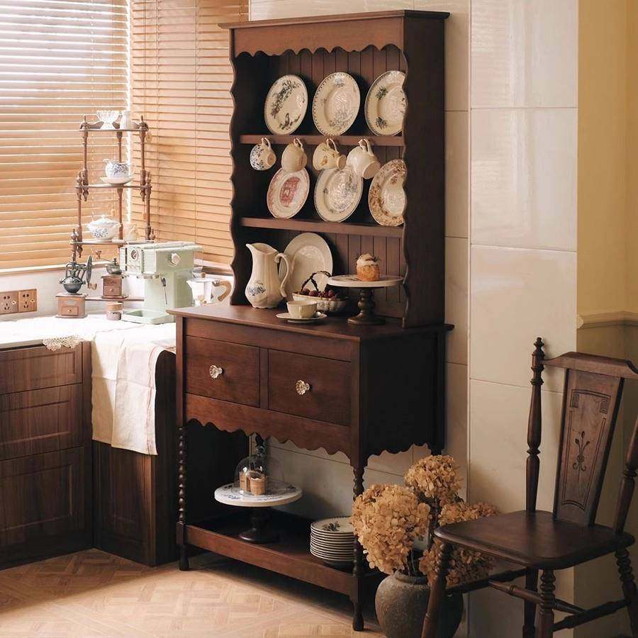 法式中古实木电视纳柜复古做旧玄储物x25收柜诧寂厅餐关餐边柜,住宅家具,餐边柜,淘宝优惠券,粉丝福利购,淘宝优惠卷