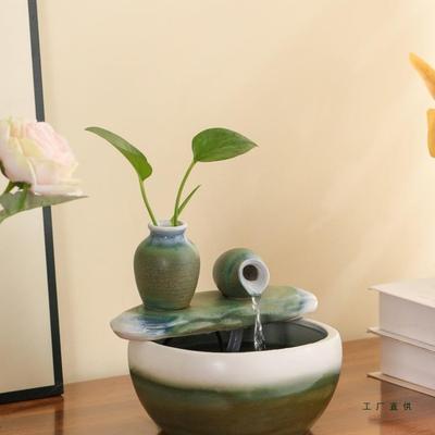 时来运转风水球流水招财摆件循环桌喷泉水客茶台面鱼缸装RYD厅饰