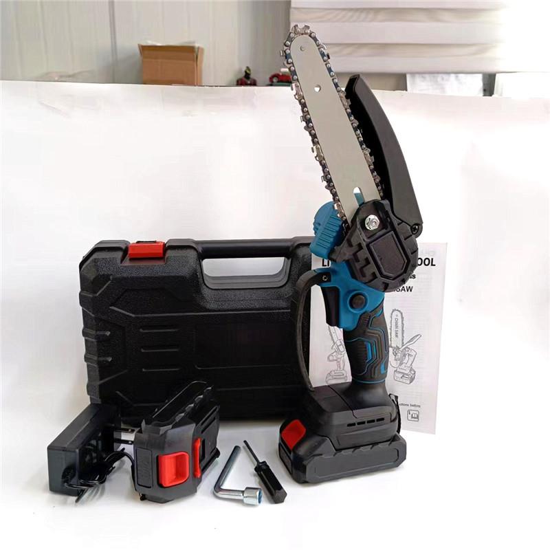 MT款BFU6锂电蓝色电寸链锯木工无线单伐木锯小型充电式手电锯动链