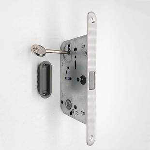 不锈钢面板磁吸锁体卧室锁体 木塑门自动磁吸锁体 锁舌8550