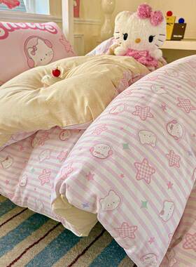 CPTA类母婴超级云朵水洗棉被四件套卡通宿舍床单三件套床品套软床