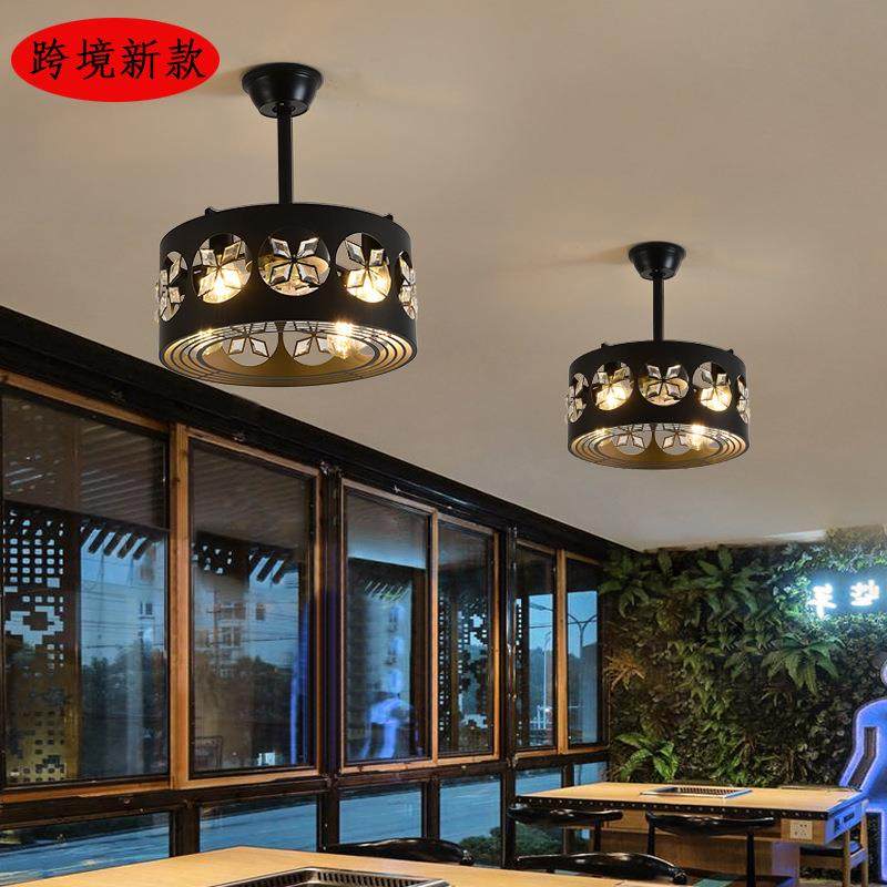 新餐美式工业风扇灯仿古无品牌/铁艺隐形款厅风扇灯卧室灯供货,家装灯饰光源,风扇灯,淘宝优惠券,粉丝福利购,淘宝优惠卷
