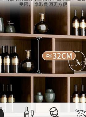 实木生态板酒柜靠墙厅置物酒展示柜商用架2205BNO年新款家客用新