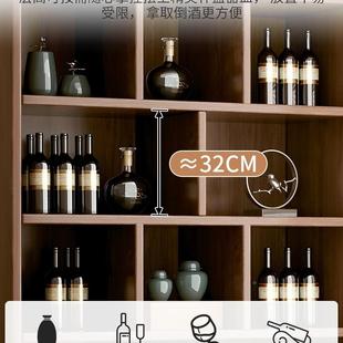 实木生态板酒柜靠墙厅置物酒展示柜商用架2205BNO年新款 家客用新