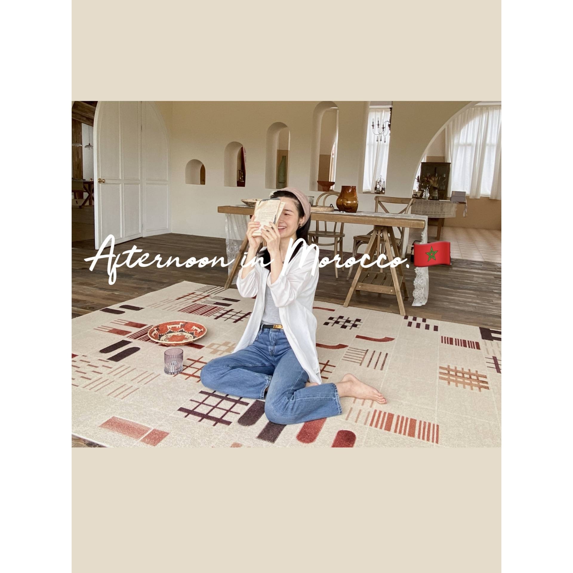 ?摩洛哥羊毛地毯来了！地毯客厅沙发米色抽象艺术编织毯,玩具/童车/益智/积木/模型,垂直悬浮玩具,淘宝优惠券,粉丝福利购,淘宝优惠卷