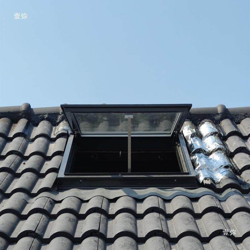 铝金窗顶别墅合琉璃瓦斜屋阁楼天手动ZTF天窗阳光房电动采光井顶