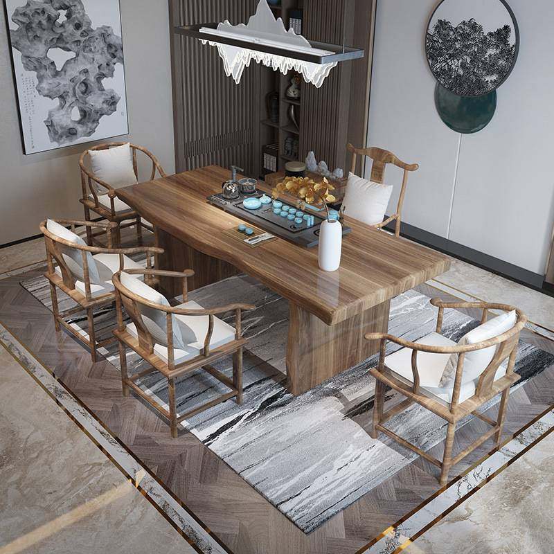 新中式实木茶桌椅组合 客厅接待禅意泡茶台 办公室会客大板泡茶桌,玩具/童车/益智/积木/模型,垂直悬浮玩具,淘宝优惠券,粉丝福利购,淘宝优惠卷