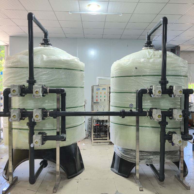 全自动石英砂活性炭不锈钢过滤器多介质玻璃钢过滤器软化水厂家