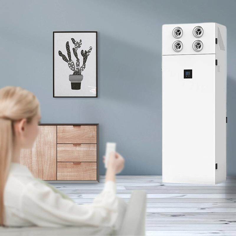 超音无管道新议风系统双静向流新风机通风气机教换室JEE学校会室