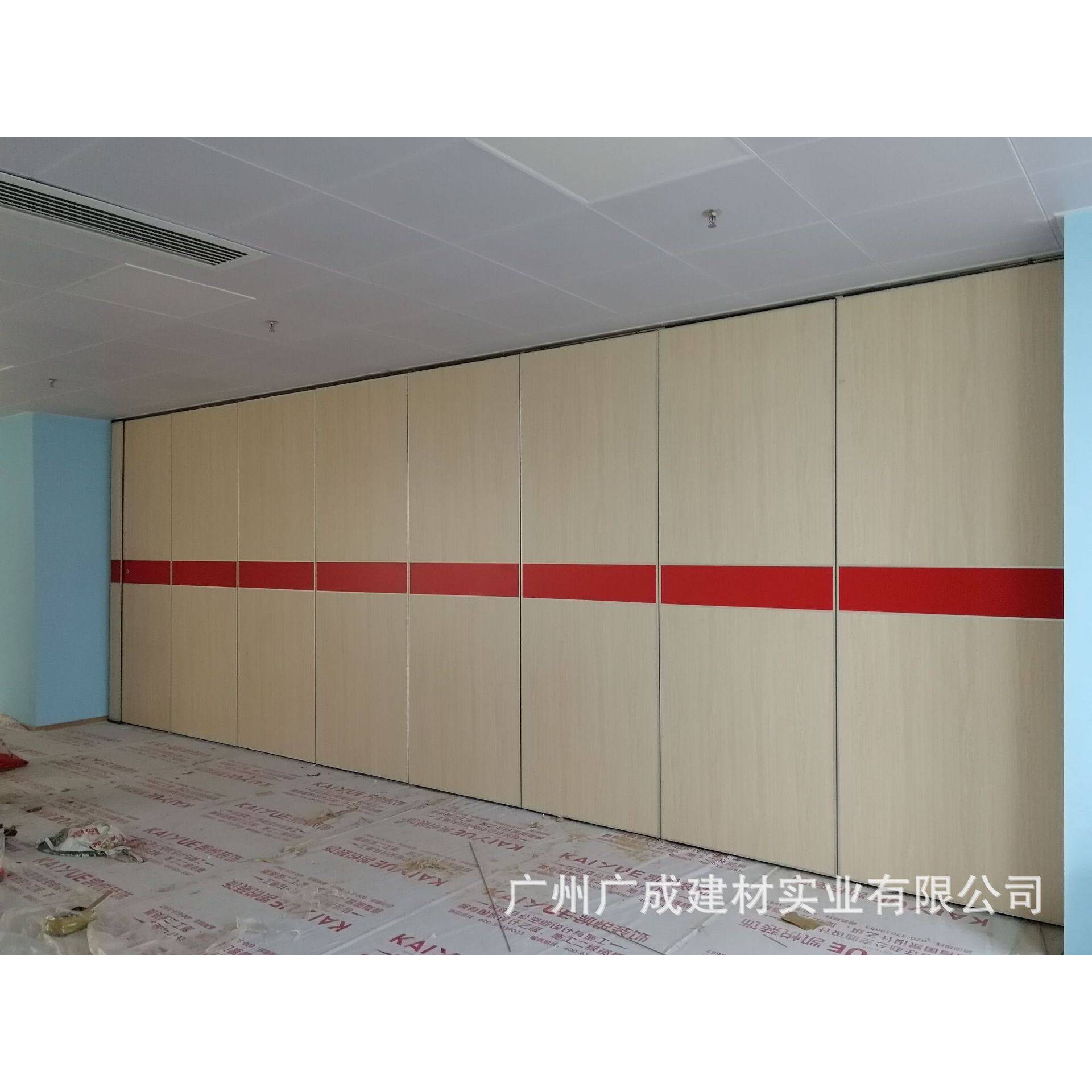 酒店移动木板活动隔断屏风办公隔板墙饭店包间推拉折叠门房间隔断