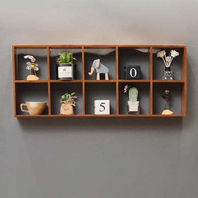 实FNI木古饰收纳格复子展示柜可壁悬木架墙面装饰挂饰墙上置挂物