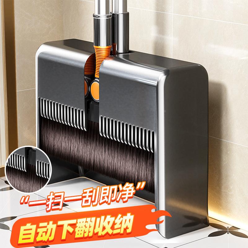 扫把套装无品牌/加扫帚簸箕新款组帚合厚家用软毛发笤折叠不沾头