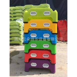 幼儿园床托管宝料宝睡专午折叠床早教YD-253儿童塑加用厚叠叠床厂