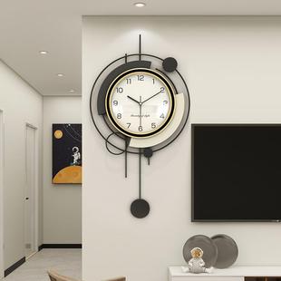 钟表挂钟客厅205新款NGP轻奢风代大气厅2玄关网红感挂现墙时钟客