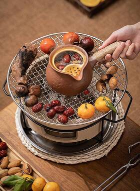 网红围煮茶内家用室全套烤GKF茶套装日式罐罐茶壶煮茶炉器套泥炉